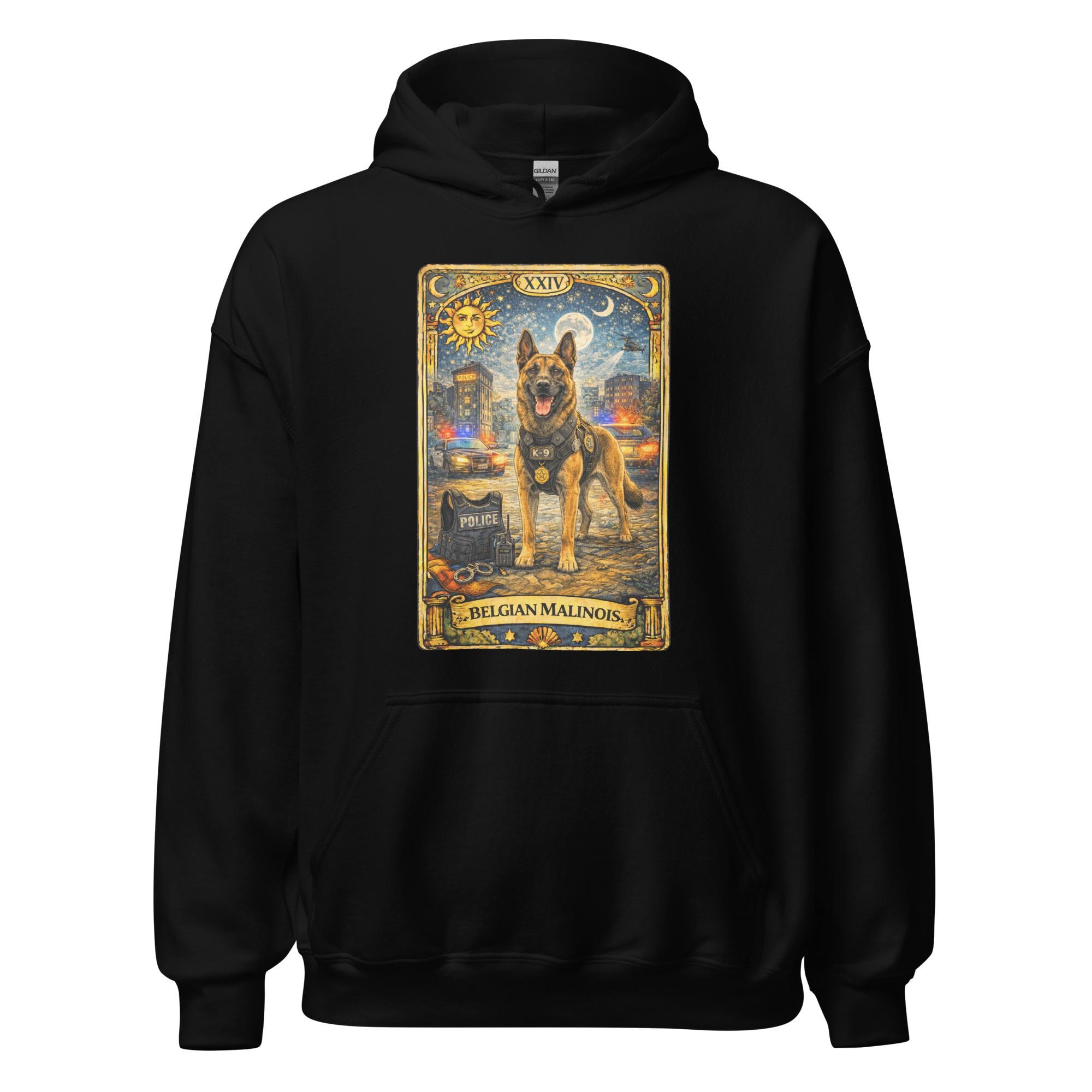 Belgian Malinois Tarot Card Hoodie