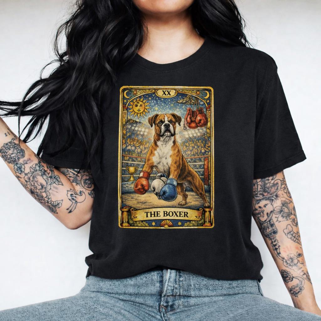 Boxer Tarot Card Shirt