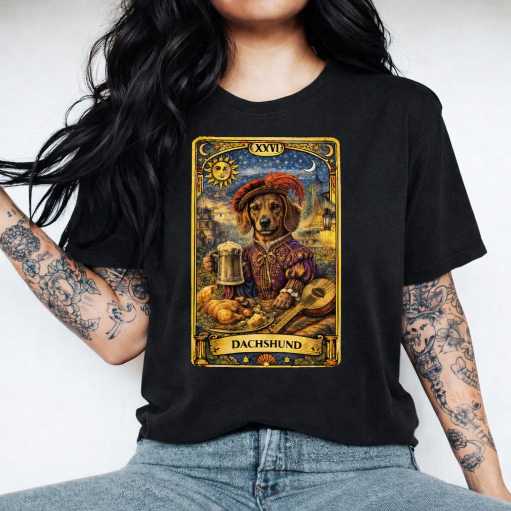 Dachshund Tarot Card Shirt