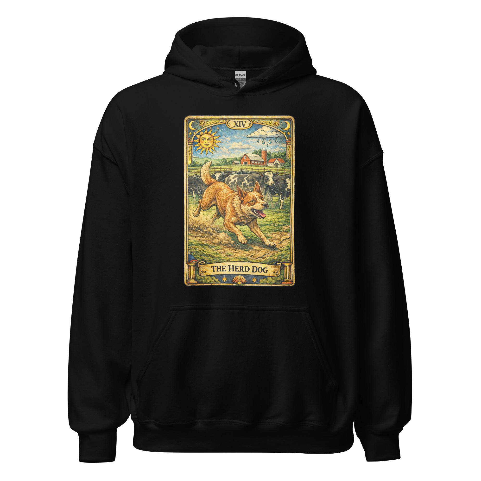 Herding Dog Tarot Card Hoodie