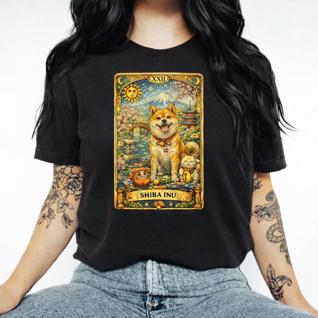 Shiba Inu Tarot Card Shirt
