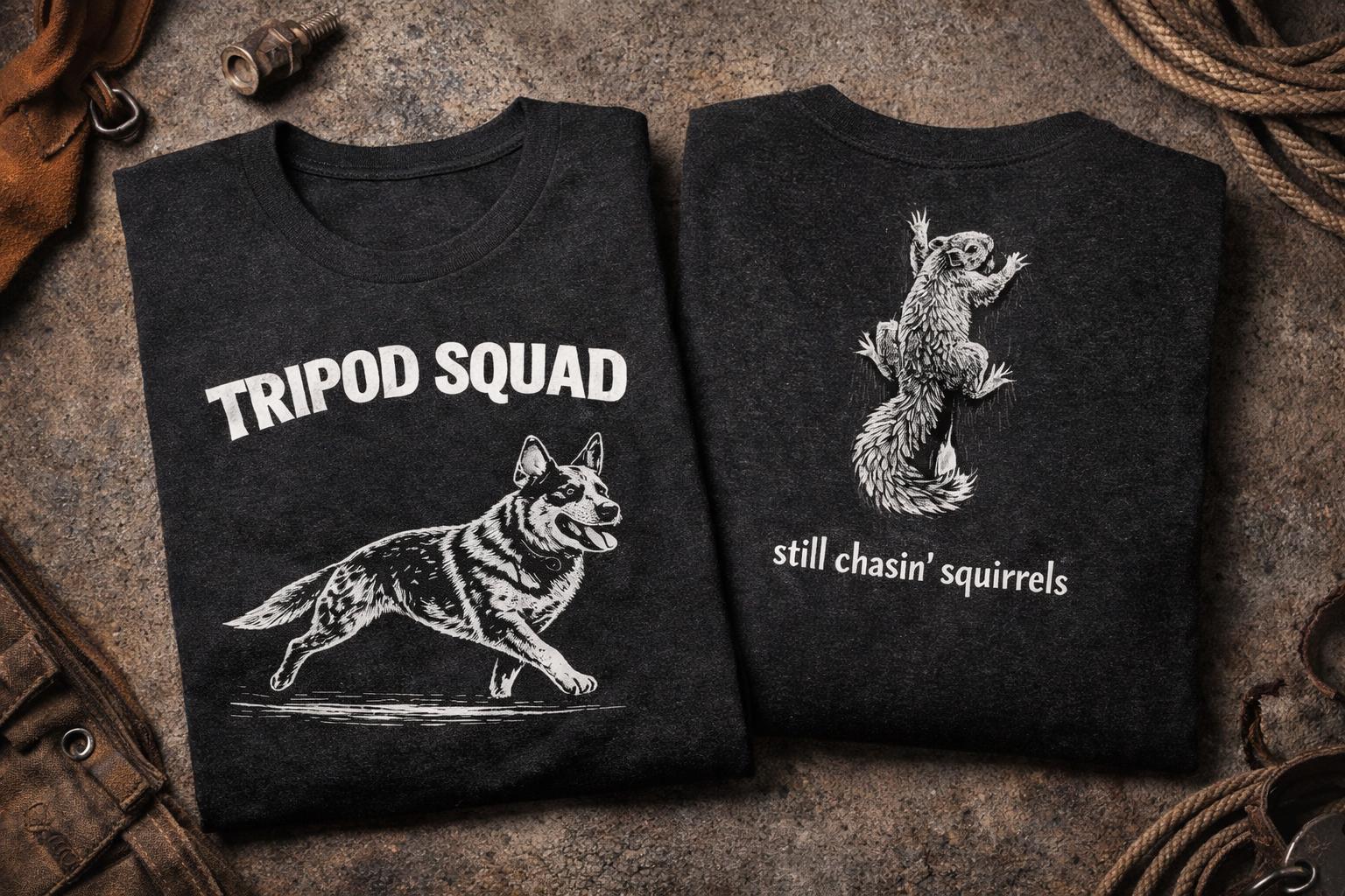 Tripod Dog Shirt - Three-Legged Rescue Dog Tee