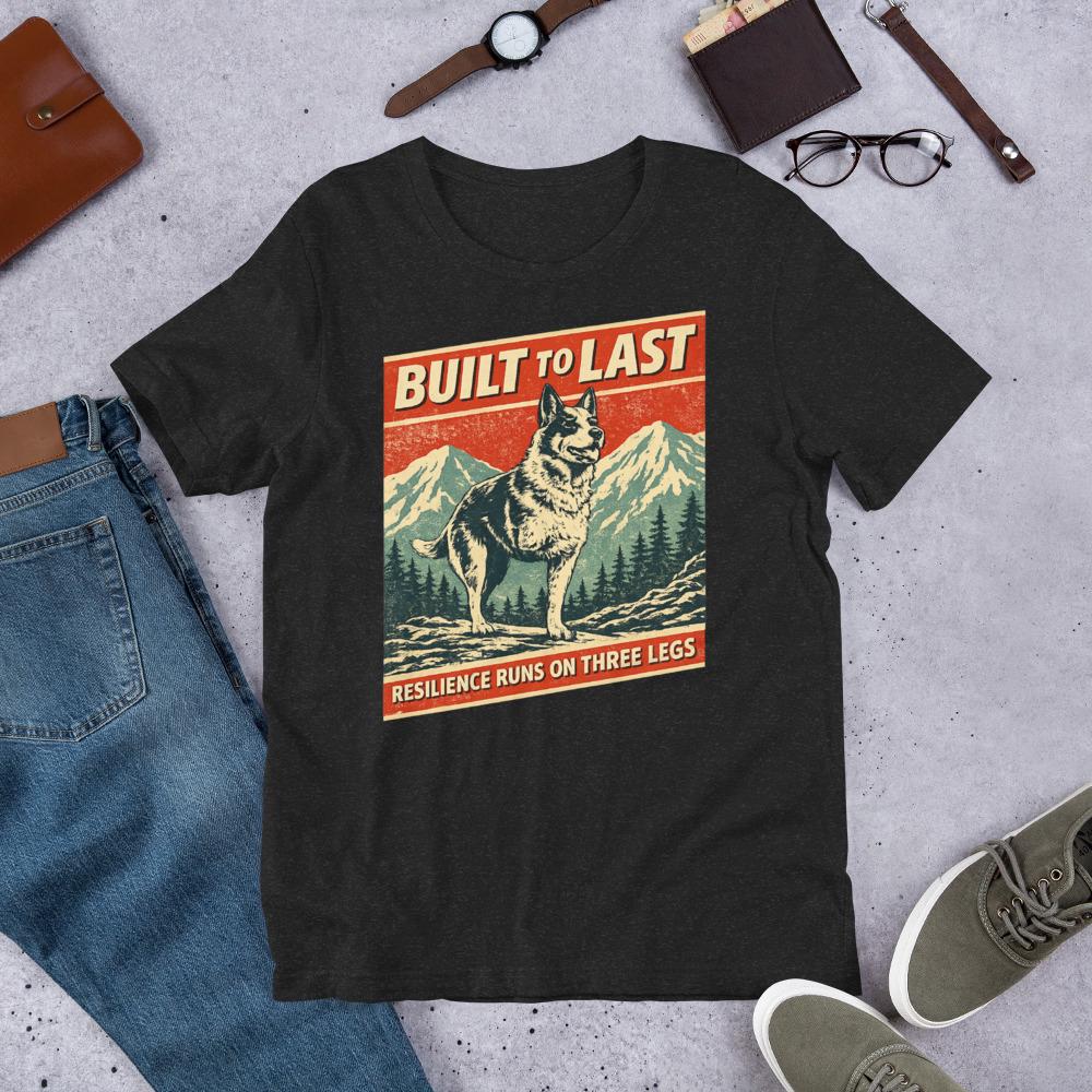 Tripod Dog Shirt - Built to Last